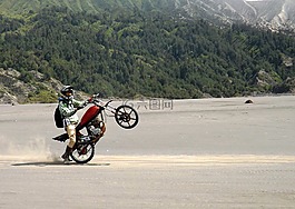 摩托車,運(yùn)動,山