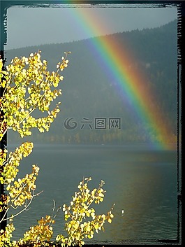 彩虹,雷暴,天氣