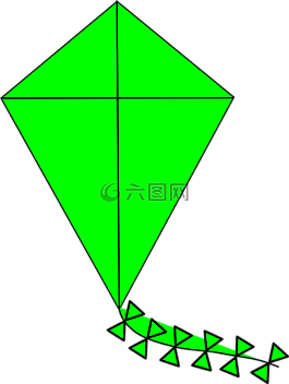 風(fēng)箏,綠色,飛行