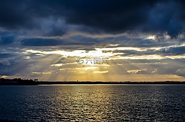 海岸,海岸线,黄昏