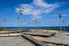 甲板,塢站,木