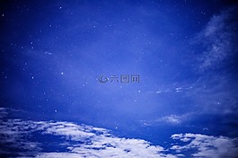 藍色,天空,云