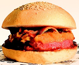 汉堡,熏肉,食品