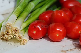 蕃茄,蔥,蔬菜