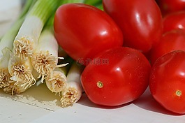 蕃茄,蔥,蔬菜
