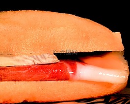 食品,火腿,三明治