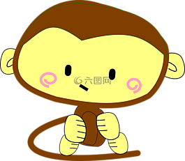 猴子,猿,棕色