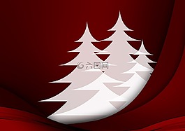賀卡,杉木樹,圣誕節(jié)
