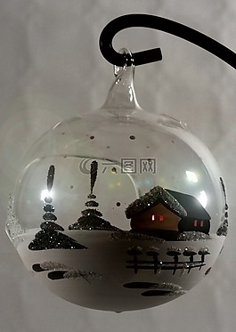 球,圣誕飾品,玻璃球