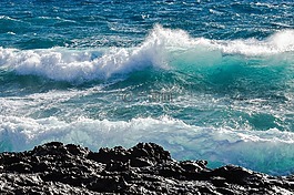 波,破碎,巖質(zhì)海岸