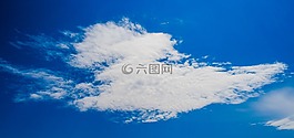 云,天空,藍色的天空的云彩
