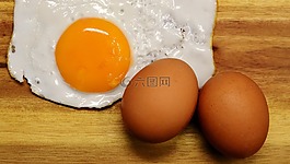 油煎,蛋黃,蛋白質