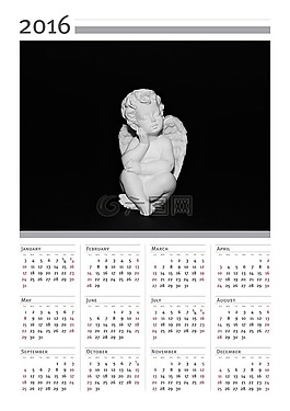 日歷,2016,一年