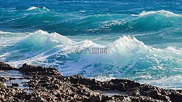 波,破碎,巖質(zhì)海岸