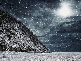 暴風雪,冬天,冷