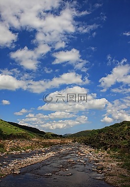 河,谷,天空