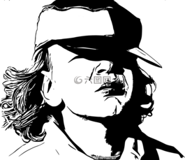 兒子,畫畫,棒球帽