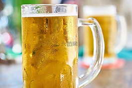 啤酒,飲料,杯