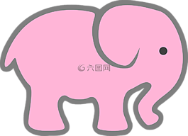 象,嬰兒,粉紅色