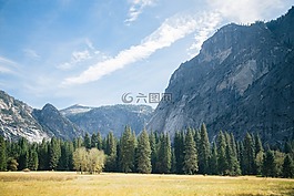 山,谷,自然