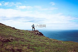 高原,綠色,草
