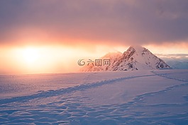 山,高原,云