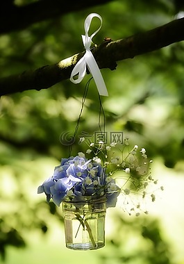 鲜花,婚礼,方