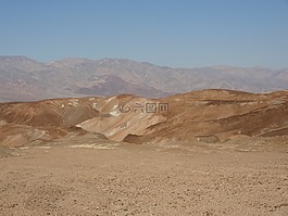死亡谷,山,石
