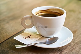 咖啡,咖啡館,表