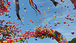 氣球,兒童節,日本