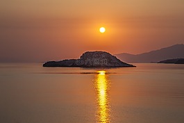 東,太陽,海灘