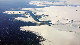 格陵蘭島,雪,鳥瞰圖