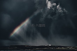 天空,云,彩虹