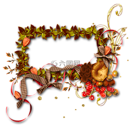 秋季,幀,相框