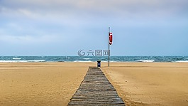 海灘,海,沙
