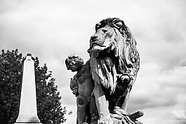 獅子,雕像,巴黎