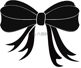色帶,黑,弓