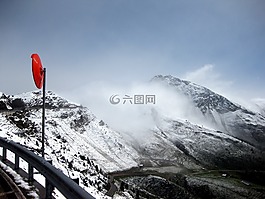 山,雪,冬天