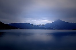 水,湖,日出