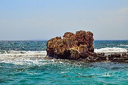 石,海,自然