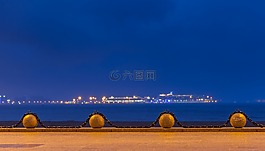 夜,燈,游輪