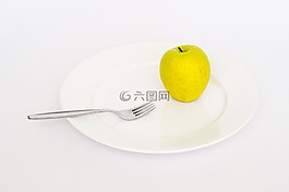 板,蘋果,叉