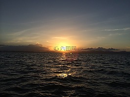 泰國(guó),海,日落