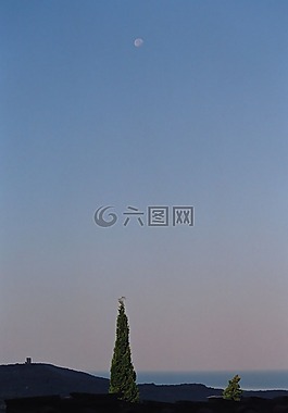 abendstimmung,月球,海