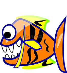 食人鱼,鱼,piraña