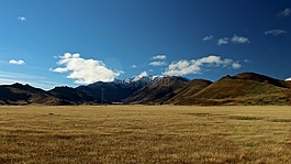 山,草,自然