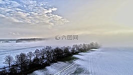 性質(zhì),冬天,全景