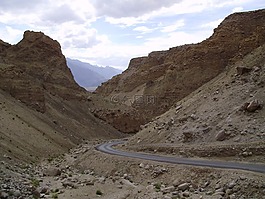 山,拉達克,路