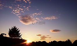 天空,云,背景