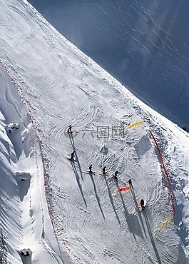 冰,滑雪,滑雪者